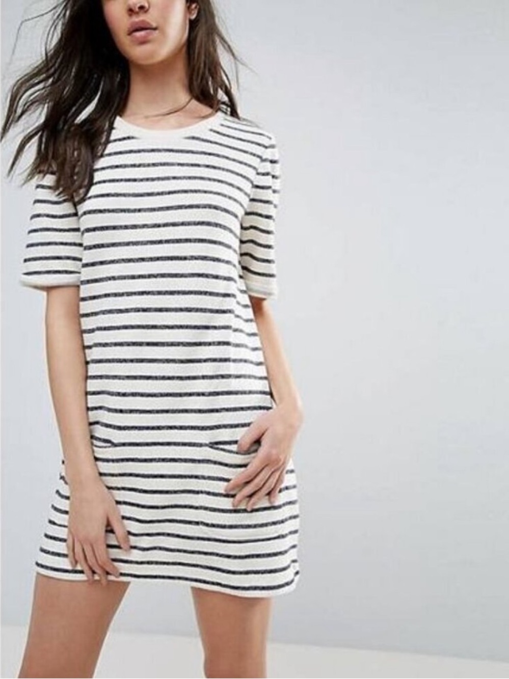 NWOT! French Connection Normandy Stripe T-Shirt Dress
